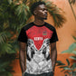 Custom Rugby Africa Kenya T shirt Red Kenyan 22-23 Motif - African Pride