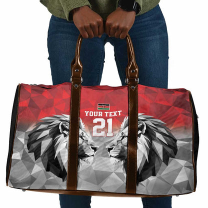 Custom Rugby Africa Kenya Travel Bag Red Kenyan 22-23 Motif