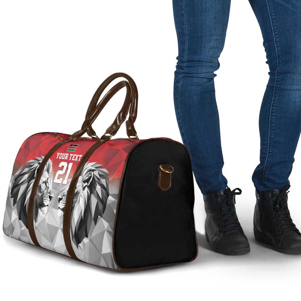Custom Rugby Africa Kenya Travel Bag Red Kenyan 22-23 Motif