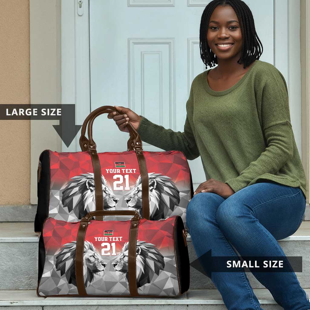 Custom Rugby Africa Kenya Travel Bag Red Kenyan 22-23 Motif