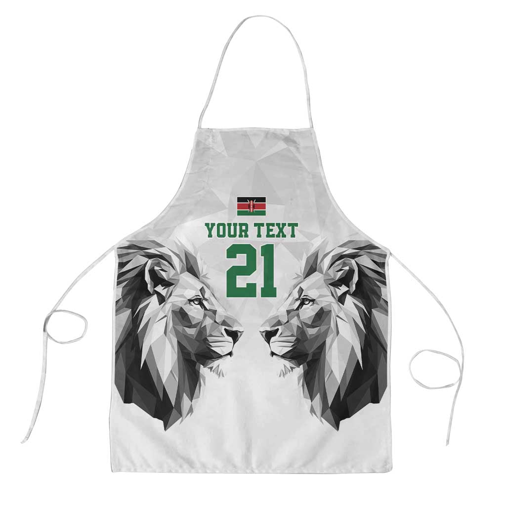Custom Rugby Africa Kenya Apron White Kenyan 22-23 Motif