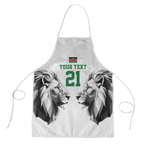 Custom Rugby Africa Kenya Apron White Kenyan 22-23 Motif