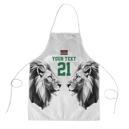 Custom Rugby Africa Kenya Apron White Kenyan 22-23 Motif