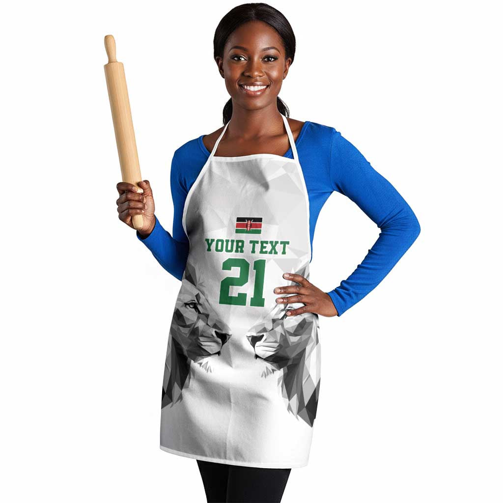 Custom Rugby Africa Kenya Apron White Kenyan 22-23 Motif