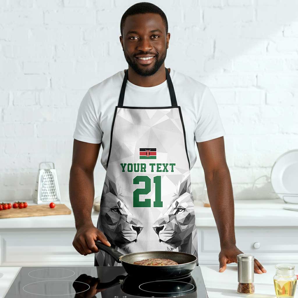 Custom Rugby Africa Kenya Apron White Kenyan 22-23 Motif