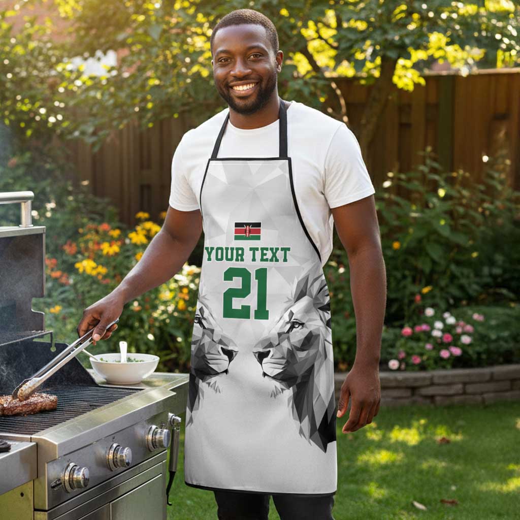 Custom Rugby Africa Kenya Apron White Kenyan 22-23 Motif