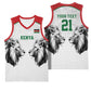 Custom Rugby Africa Kenya Basketball Jersey White Kenyan 22-23 Motif LT9