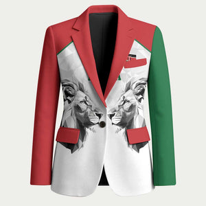 Custom Rugby Africa Kenya Blazer White Kenyan 22-23 Motif