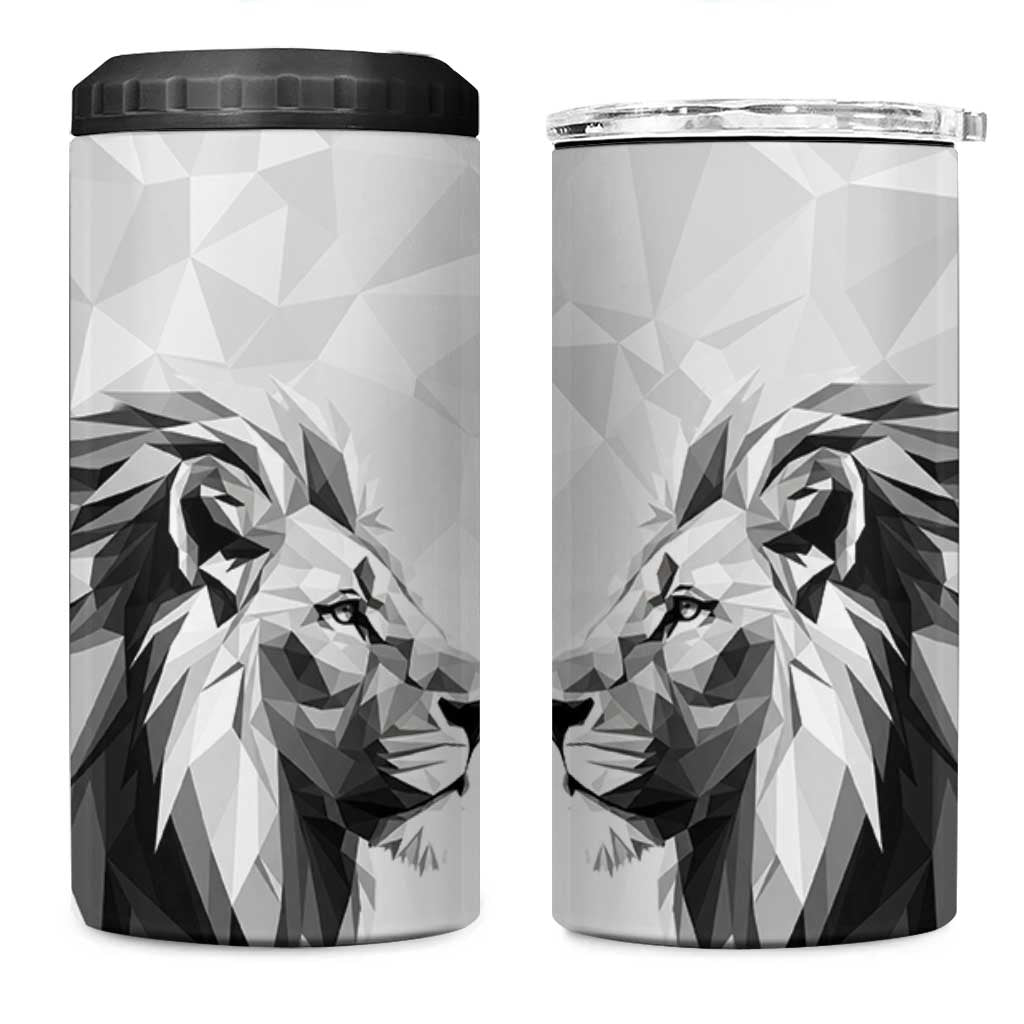 Custom Rugby Africa Kenya 4 in 1 Can Cooler Tumbler White Kenyan 22-23 Motif - African Pride