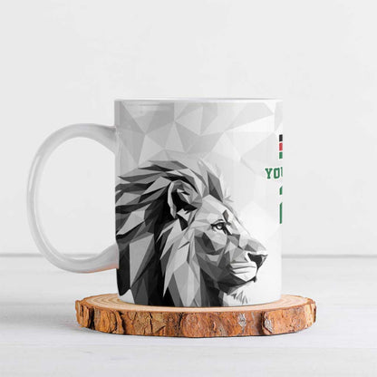 Custom Rugby Africa Kenya Ceramic Mug White Kenyan 22-23 Motif