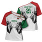 Custom Rugby Africa Kenya Cross Shoulder Shirt White Kenyan 22-23 Motif