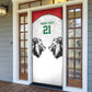 Custom Rugby Africa Kenya Door Cover White Kenyan 22-23 Motif