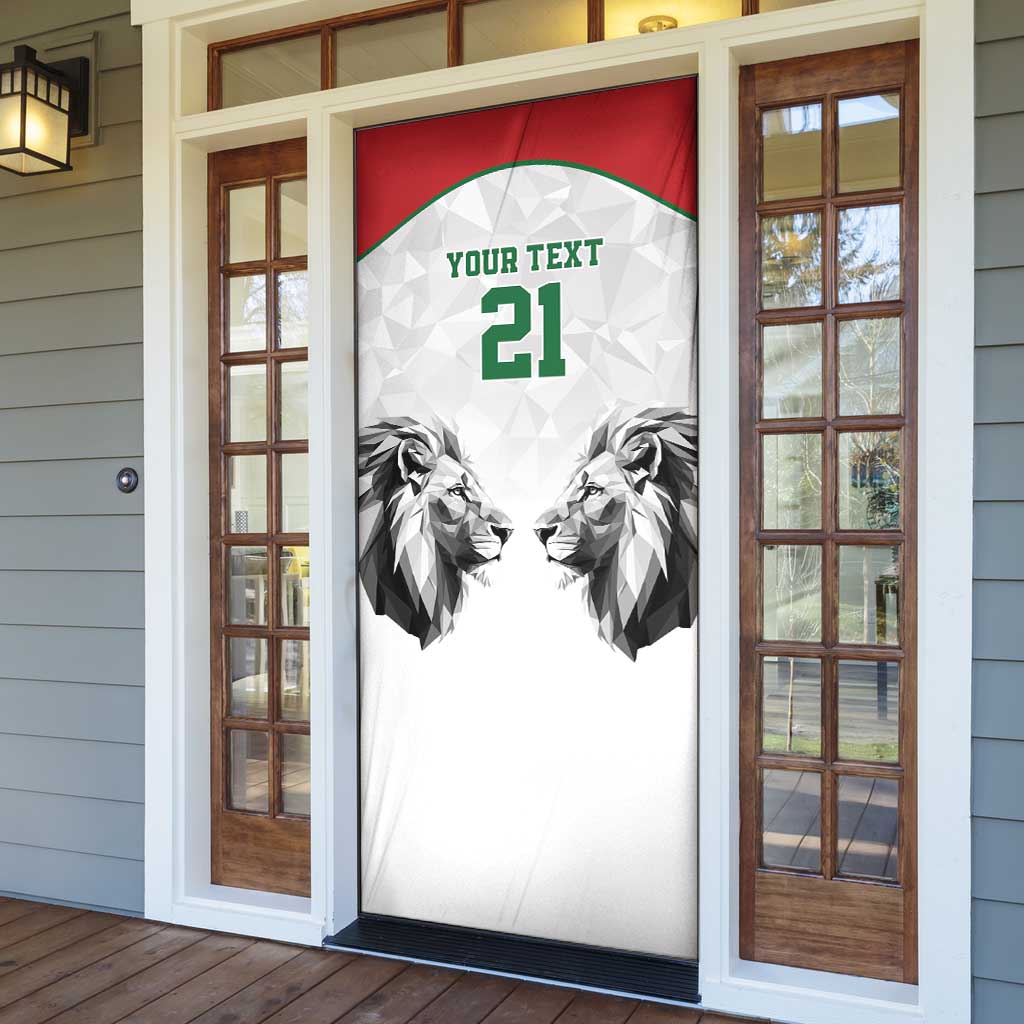 Custom Rugby Africa Kenya Door Cover White Kenyan 22-23 Motif
