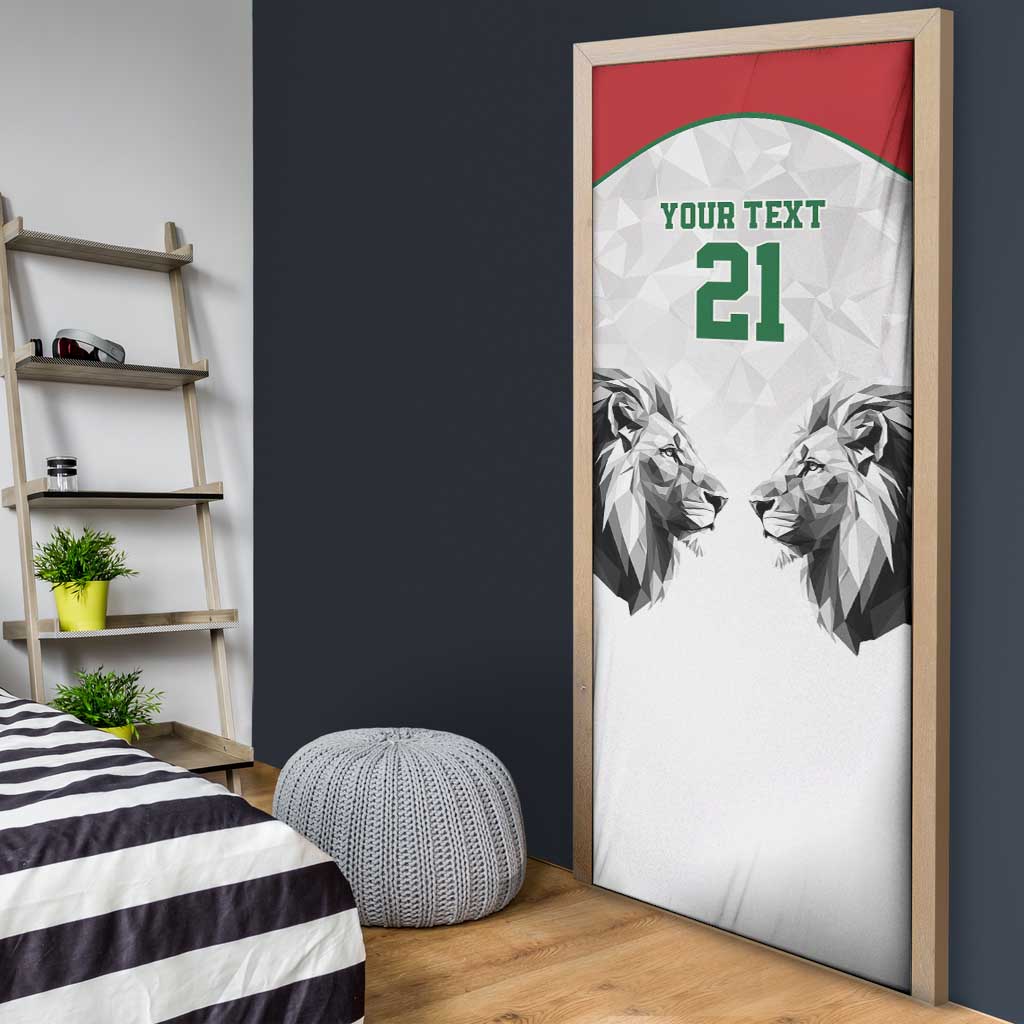 Custom Rugby Africa Kenya Door Cover White Kenyan 22-23 Motif