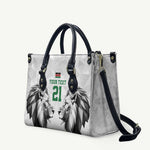 Custom Rugby Africa Kenya Leather Bag White Kenyan 22-23 Motif