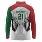 Custom Rugby Africa Kenya Long Sleeve Polo Shirt White Kenyan 22-23 Motif - African Pride