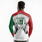 Custom Rugby Africa Kenya Long Sleeve Polo Shirt White Kenyan 22-23 Motif - African Pride