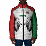Custom Rugby Africa Kenya Padded Jacket White Kenyan 22-23 Motif