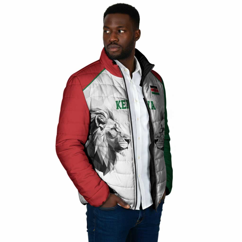 Custom Rugby Africa Kenya Padded Jacket White Kenyan 22-23 Motif