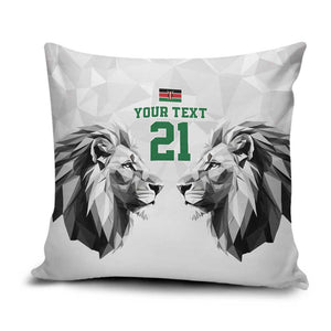 Custom Rugby Africa Kenya Pillow Cover White Kenyan 22-23 Motif