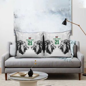 Custom Rugby Africa Kenya Pillow Cover White Kenyan 22-23 Motif
