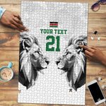 Custom Rugby Africa Kenya Puzzle White Kenyan 22-23 Motif