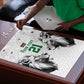 Custom Rugby Africa Kenya Puzzle White Kenyan 22-23 Motif