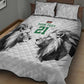Custom Rugby Africa Kenya Quilt Bed Set White Kenyan 22-23 Motif - African Pride