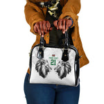 Custom Rugby Africa Kenya Shoulder Handbag White Kenyan 22-23 Motif - African Pride
