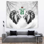 Custom Rugby Africa Kenya Tapestry White Kenyan 22-23 Motif - African Pride