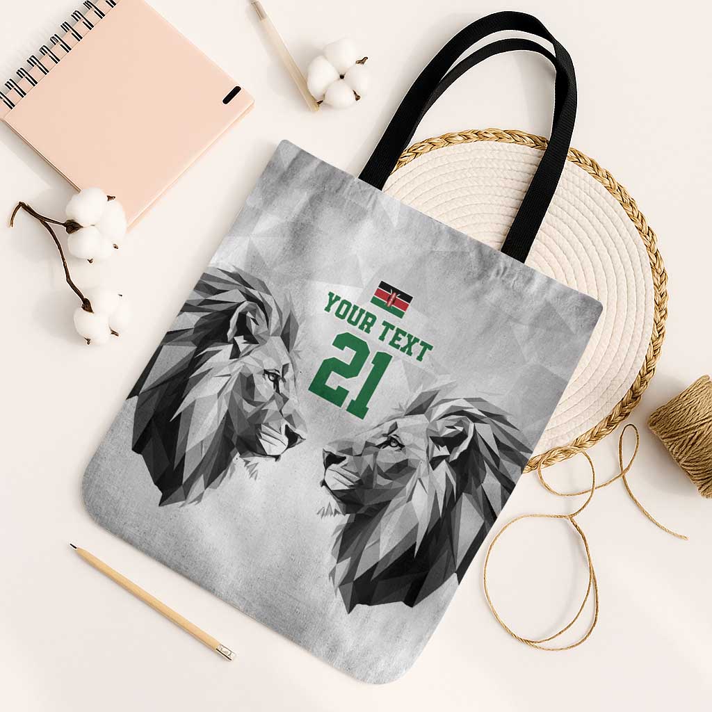 Custom Rugby Africa Kenya Tote Bag White Kenyan 22-23 Motif