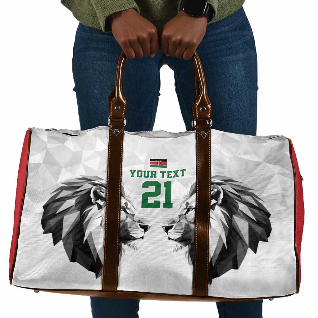Custom Rugby Africa Kenya Travel Bag White Kenyan 22-23 Motif