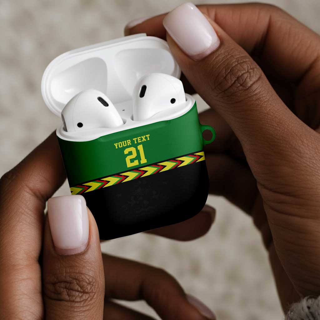 Custom Cricket Africa Malawi AirPods Case Malawi Chevron Pattern