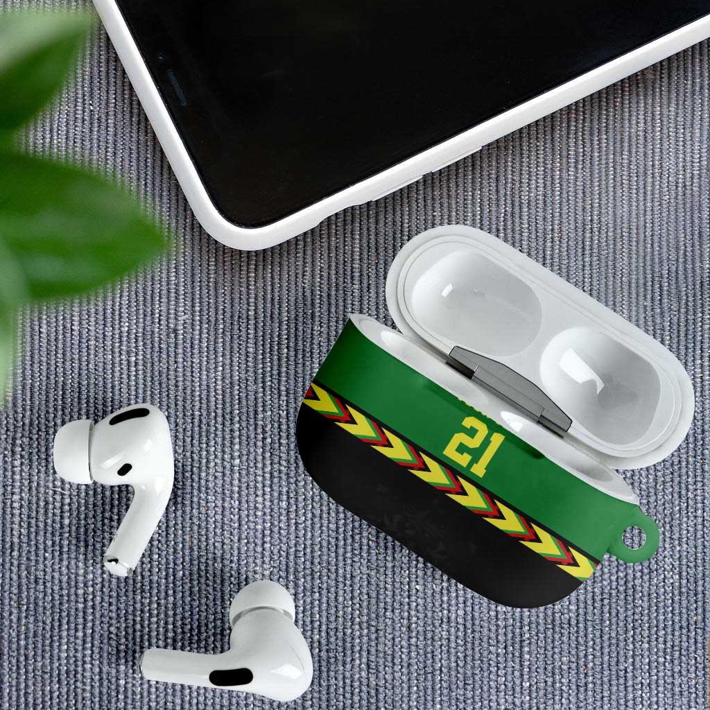 Custom Cricket Africa Malawi AirPods Case Malawi Chevron Pattern