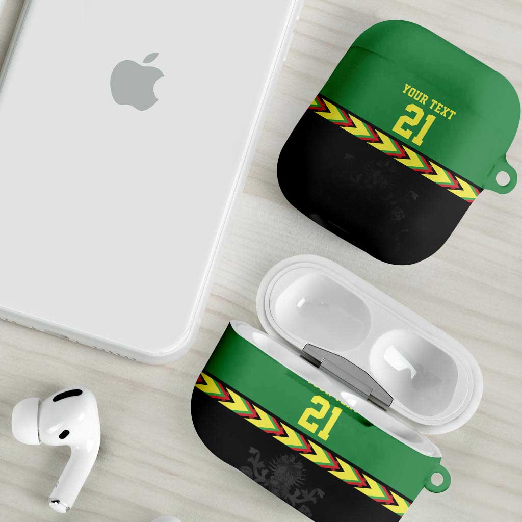 Custom Cricket Africa Malawi AirPods Case Malawi Chevron Pattern