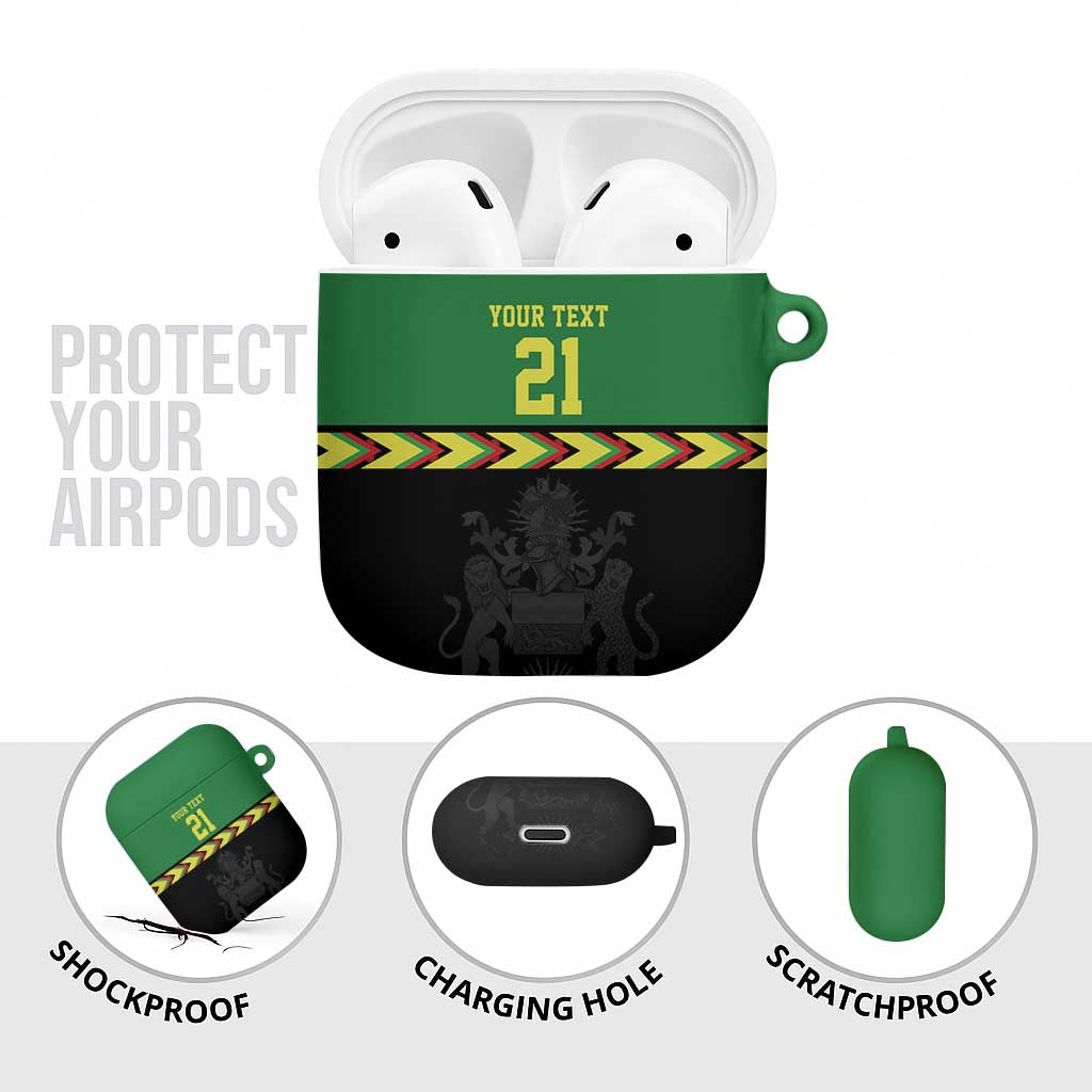 Custom Cricket Africa Malawi AirPods Case Malawi Chevron Pattern