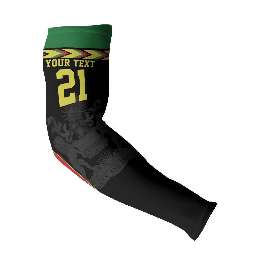 Custom Cricket Africa Malawi Arm Sleeves Malawi Chevron Pattern