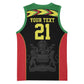 Custom Cricket Africa Malawi Basketball Jersey Malawi Chevron Pattern LT9