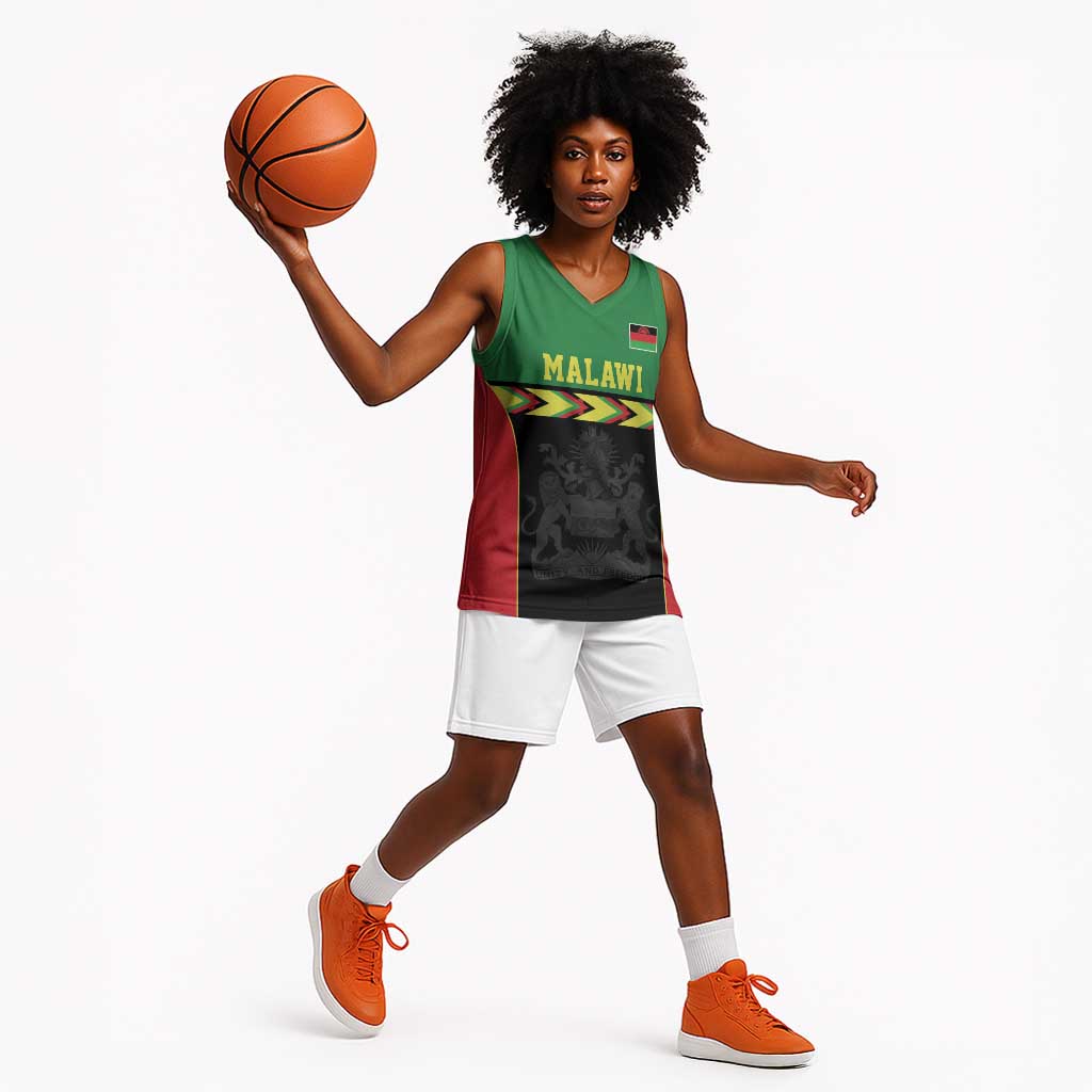 Custom Cricket Africa Malawi Basketball Jersey Malawi Chevron Pattern LT9