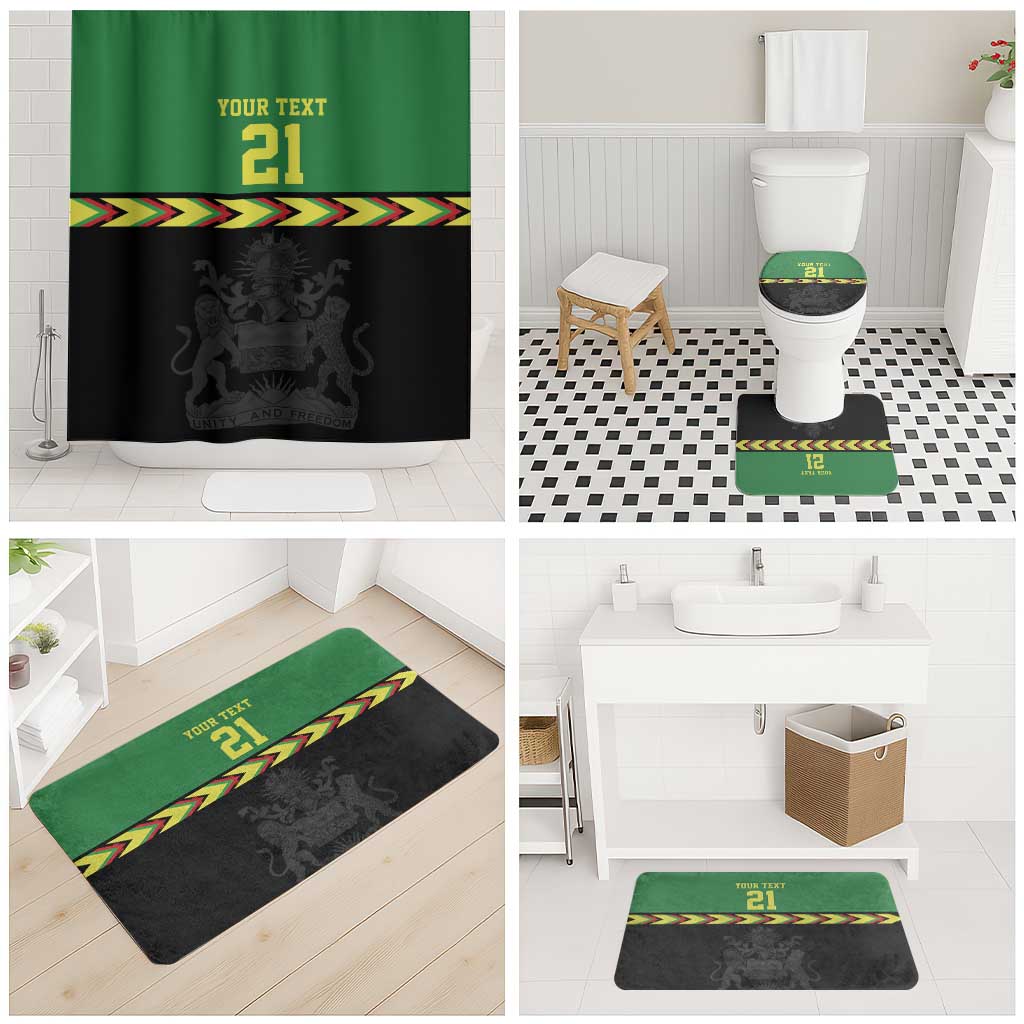 Custom Cricket Africa Malawi Bathroom Set Malawi Chevron Pattern