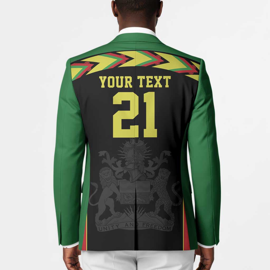 Custom Cricket Africa Malawi Blazer Malawi Chevron Pattern