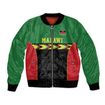 Custom Cricket Africa Malawi Bomber Jacket Malawi Chevron Pattern - African Pride