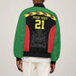 Custom Cricket Africa Malawi Bomber Jacket Malawi Chevron Pattern - African Pride