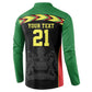 Custom Cricket Africa Malawi Button Sweatshirt Malawi Chevron Pattern