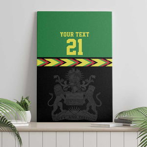 Custom Cricket Africa Malawi Canvas Wall Art Malawi Chevron Pattern - African Pride