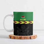 Custom Cricket Africa Malawi Ceramic Mug Malawi Chevron Pattern