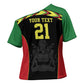Custom Cricket Africa Malawi Cross Shoulder Shirt Malawi Chevron Pattern