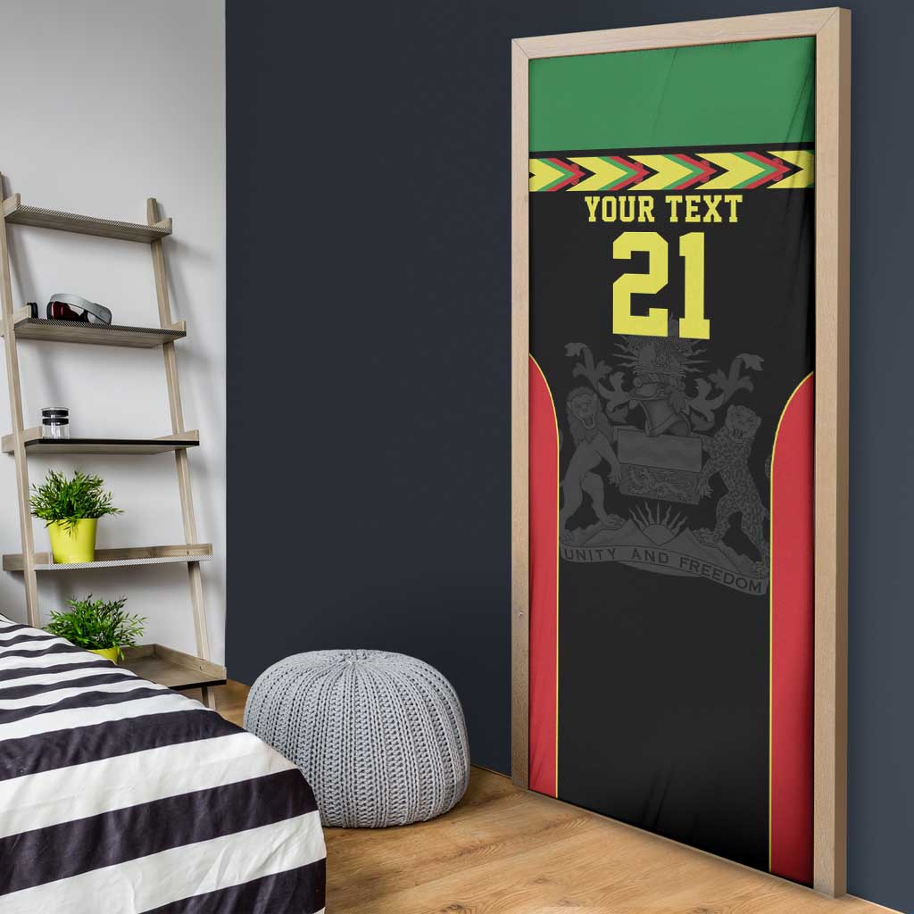 Custom Cricket Africa Malawi Door Cover Malawi Chevron Pattern