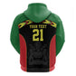 Custom Cricket Africa Malawi Hoodie Malawi Chevron Pattern - African Pride