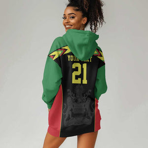 Custom Cricket Africa Malawi Hoodie Dress Malawi Chevron Pattern - African Pride